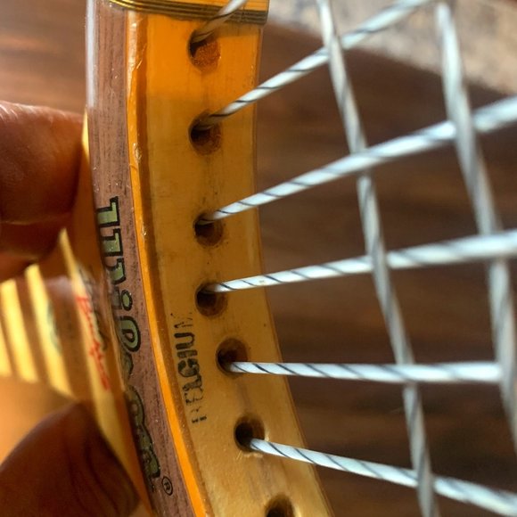 Wilson Vintage Butch Buchholz Signature Wood Tennis Racket With Frame. - Picture 10 of 12